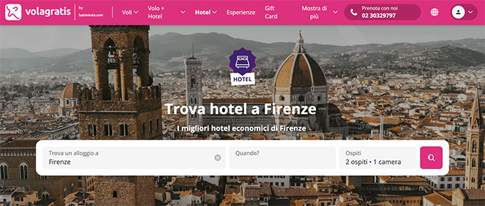 volagratis hotel Firenze